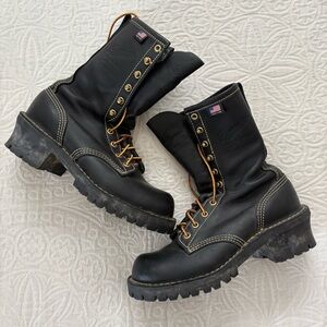 Danner Men's 18000 Fire Line Boots, Black (Made in‎ USA)